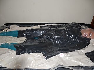 Feb 16 2023 - Vacpacked In My Leather Trenchcoat From Slvrbrboy & Mikes Leather & Leather Duvet Cover free video