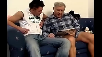 Young Gay Boy Barefucks Much Older Grandad free video