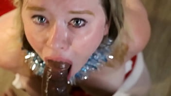 Christmas Slut Shyla Gets Throat Fucked Pov (