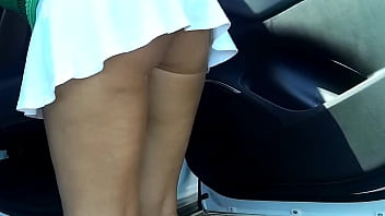 Trina Walking The Streets And Flashing In Upskirt Outfits free video